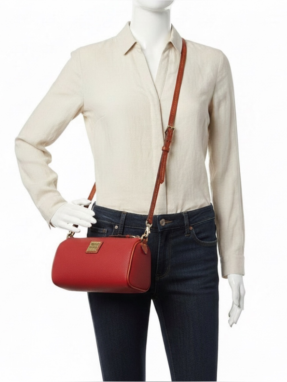 🆕 ❤️ Dooney & Bourke Red Pebble Grain Buffy Crossbody Bag ❤️